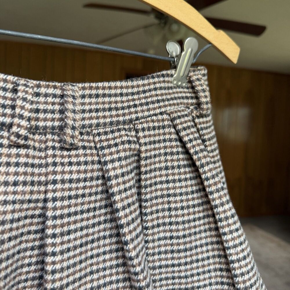 Lovers + Friends Nicki Skort brown & black houndstooth Size XXS Micro Mini Skirt - Picture 7 of 16